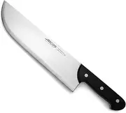 Arcos Butcher Knife 12 Inch Nitrum Stainless Steel and 300 mm Blade. 862 gr. Professional Cleaver Knife. Ergonomic Polyoxymethylene POM Handle. Series Universal. Color Black