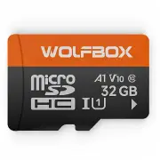 WOLFBOX 32GB/64GB/128GB/256GB Micro SD SD HC Memory Card Flash TF Class 10