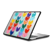 MacBook Air 15-inch (M2 - M4) Impact Case Clear Polka Daubs Hearts