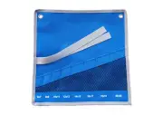 Canvas Roll Pouch Tool Storage f Offset Double Ring & Open Spanner Similar Tools