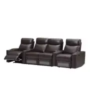 NNEDSZ Chicago 4 Seat Home Theatre Lounge with all Electric Recliners & 4 Cup Ho