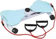 Waist Twisting Disc with Loop Resistance Bands, Noiseless Fitness Tool with Loop Elastic Ropes, Foot Massage, and Core Workout for Belly Fat Loss