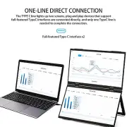 2.5K Dual Screen Folding Monitor 15.6" Dual Portable Display Laptop Monitor New