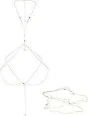 [WRITWAA] Bra Chain Body Chain Bra Bralettes for Women Body Necklace Body Chains Body Jewelry for Women Lift Bras for Women Bra Chain Jewelry Body Chain Necklace Alloy Golden