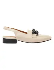 [Easy Steps] Domino Flat Shoes in Ivory/Black