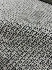 1.125 yds Cowtan & Tout Larsen Highland Ebony & Gray Nubby Upholstery Fabric