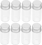 10Pcs Medical Grade Glass Bottles with Sealing Lids Practical Sample Dispensers for Essential Oils Ink and Liquids Durable Travel Containers for Everyday Use