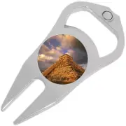Chichen Itza Golf Ball Marker Divot Repair Tool Bottle Opener