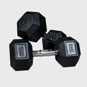 [Morgan Sports] MORGAN RUBBER HEX DUMBBELLS - PAIR