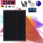 12V 350W Fixed Solar Panel Mono Cells Generator Caravan With 30A PWM Regulator