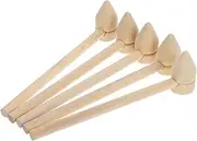 jojofuny 5pcs Multi Use Wooden Hammer for Safe Ergonomic Pounding Mallet for Building Blocks Roleplaying and Ceremony Durable Wooden Construction for Endless Play