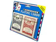 Vegas Style Playing Poker Cards Plastic Coated 2 Decks (PC346495)