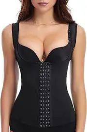 [DOEOMK] Women's Tummy Control Corset, Waist Trainer, Women's Belly Belt After Birth, Corset Women's Underbust Corset with Straps, Corset Optimises the Area Around the Waist, Hips and Belly Visibly
