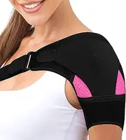 Shoulder support, shoulder support for men and women, adjustable neoprene shoulder support, shoulder strap support to relieve shoulder injuries and sprains, suitable for both left and right sides