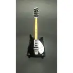 HITAM 迷你吉他 RICKENBACKER 黑色 1:12