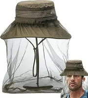 Beekeeping Hat for Women | Summer Mesh Anti-gnat Hat | Wide-Brim Summer Net Anti-Gnat Hat Multi-Function Quick-Drying Sunshade