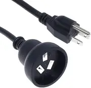 NEMA5-15P to AU AS3112 Power Cord, Toptekits USA Nema 5-15P Plug to SAA Australia Female Socket AC Power Cable Cord (0.3m/1ft)