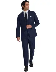 [Institchu] The Testa Wool Pinstripe Suit Pant in Navy