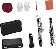 Frediuo Oboe C Key 22 Keys, Convenient to Carry Semi Automatic Woodwind Instrument with Carrying Bag for Students, Beginner