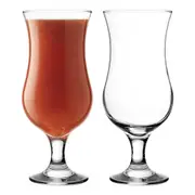 6pc Porto Gala Hurricane Stemmed Drinkware 420ml Cocktail Margarita Glass Clear