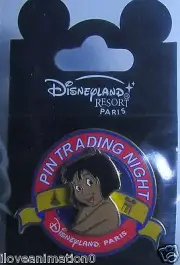 Disney DLP Pin Trading Night Paris Mowgli from Jungle Book LE 400 Pin