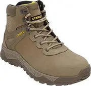 [Stanley] Lithgow Men's Nubuck Leather, Heat Resistant, Steel Safety Toe, Steel Midsole Plate Work Boot