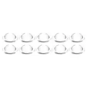 10Pcs Diameter 10.3mm High 4.2mm PMMA Flat Convex Lens Flashlight Optical Lens