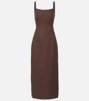 [SIR] SIR Linen midi dress AU 10 brown