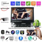 7 inch USB Bluetooth Mirror Link 12V FM Flip Out Touch Screen GPS Single 1 Din