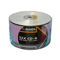 在飛比找金石堂優惠-錸德RiDATA 52X 700MB CD-R 裸裝 白金片