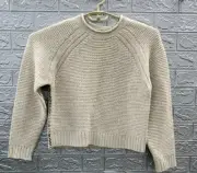 New Prana Cades Cove Pullover Sweater Oatmeal Size Small