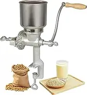 Heavy Duty Cast Iron Manual Grinder, Hand Mill Grain Grinder,Corn Mill for Dry/Wet Grinding for Wheat, Corn, Large