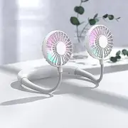 Neck Fan Portable USB Rechargeable Fan Design Personal Fan able Cooler Fan with Dual Wind Head for Traveling Office