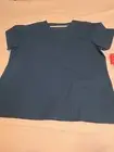 New Red Panda Scrub Top Size Xl Blue