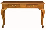 CT Queen Ann Solid Timber 2 Drawer Sofa Table