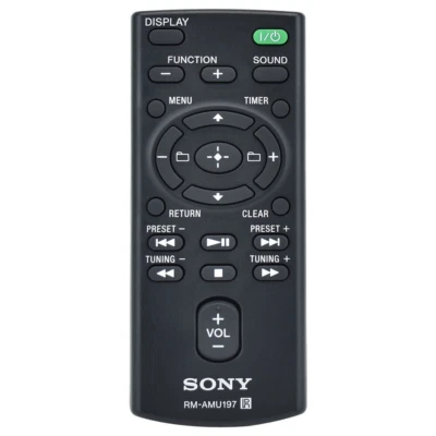 New Original RM-AMU197 Remote Control For Sony Stereo Receiver CMT-X5CD CMT-X7CD