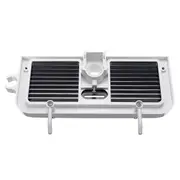 Bathroom Pole Shelf Shower Storage Caddy Rack Organiser Tray Holder Drain Shelf RECTANGLE