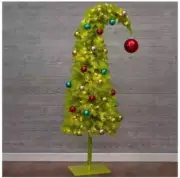 Hobby Lobby Grinch Christmas Tree 5’ LED Bright Green Whimsical Indoor IN HAND