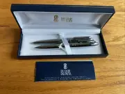Vintage Bill Blass Silver Tone European Chrome Pen & Pencil Set