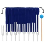 Tuning Fork Set, 9Pcs 174/285/396/417/528/639/741/852/963Hz Chakra Healing Music