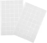 BESPORTBLE 80pcs Double Sided Mounting Tapes Transparent Adhesive Sticky Square Tape for Walls No Residue for Home and Office Use Strong Adhesion Removable