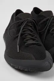 Path Black textile shoes for men