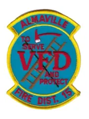 *RARE* Almaville (Rutherford Co) TN Tennessee Volunteer Fire Dist. 15 patch NEW!