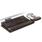 3M Sit/Stand Easy Adjust Keyboard Tray with Adjustable Keyboard and Mouse Platfo