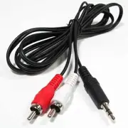 6FT Stereo Male Plug to Dual RCA Male Plugs Audio Splitter Y Adapter Cable 3.5mm