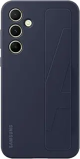 Standing Grip Back Case for Samsung Galaxy A55, Blue/Black