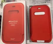 Apple Leather Sleeve case for MagSafe for iPhone 12 Mini - (Product) RED