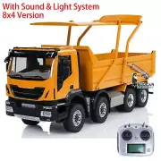 1/14 8x4 Hydraulic RC Tipper Truck Flip-over Cover Radio Control Dump Car Models