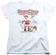 Womens Santa Claus Is Comin' To Town Shirt