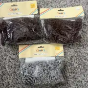 Curly doll hair 2 Oz. vintage New Old Stock Auburn , Grey/silver 3 Bags 2oz Ea
